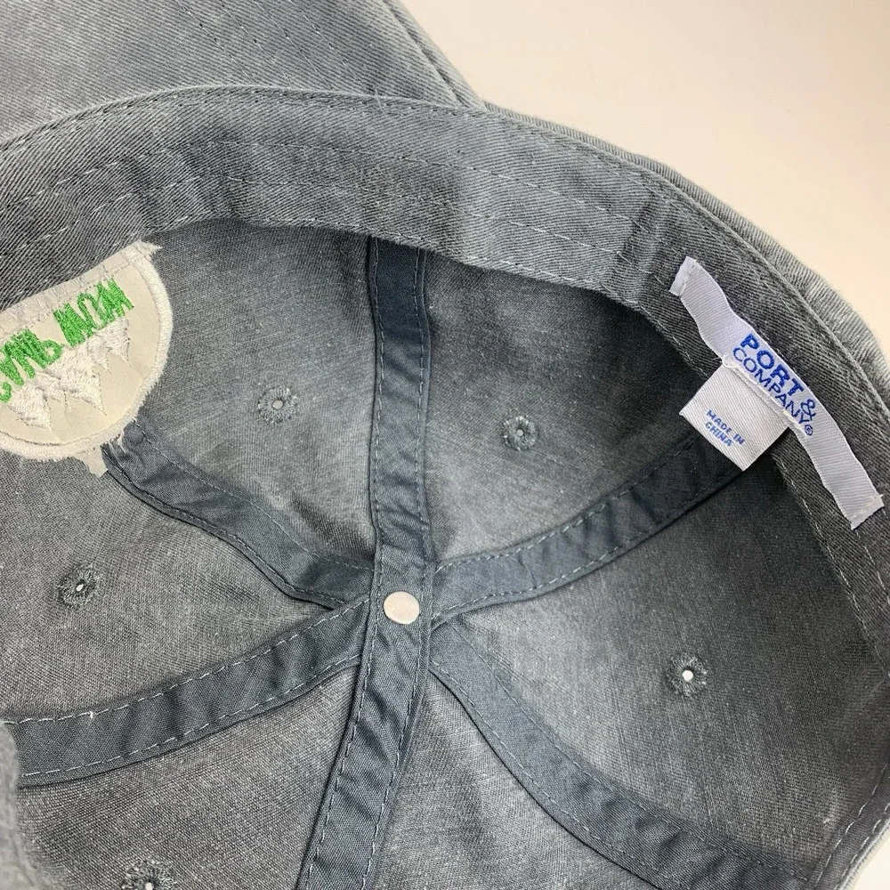 CAMP WOW Oklahoma Hat Gray Adjustable OSFM Strapback Baseball Cap